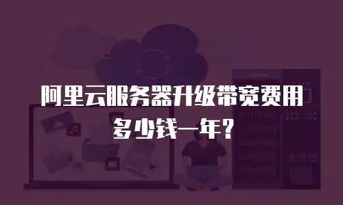 阿里云服务器升级带宽费用多少钱一年？