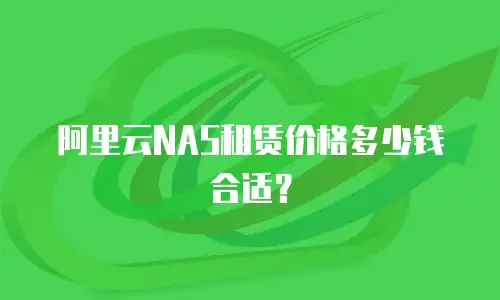 阿里云NAS租赁价格多少钱合适？
