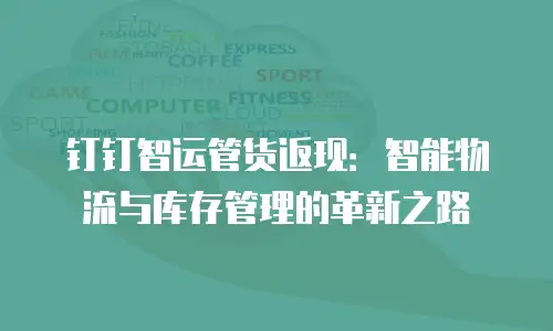 钉钉智运管货返现：智能物流与库存管理的革新之路