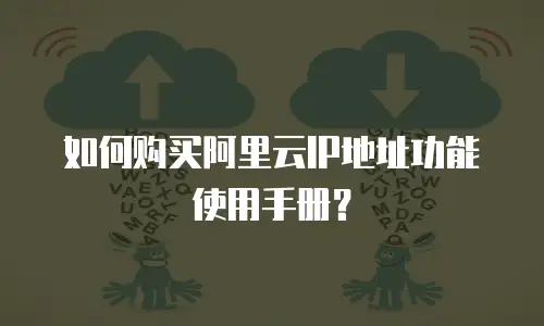 如何购买阿里云IP地址功能使用手册？