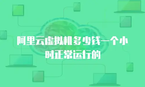 阿里云虚拟机多少钱一个小时正常运行的