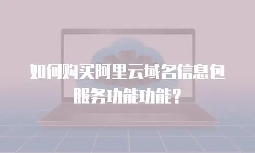 如何购买阿里云域名信息包服务功能功能？