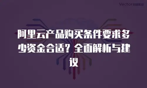 阿里云产品购买条件要求多少资金合适？全面解析与建议