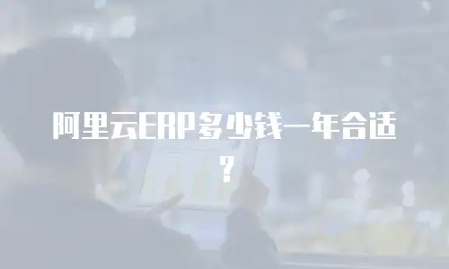 阿里云ERP多少钱一年合适？