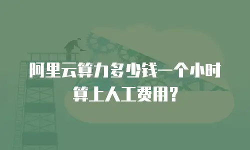 阿里云算力多少钱一个小时算上人工费用？
