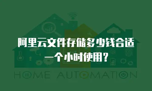 阿里云文件存储多少钱合适一个小时使用？