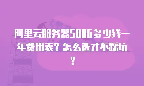阿里云服务器500G多少钱一年费用表？怎么选才不踩坑？