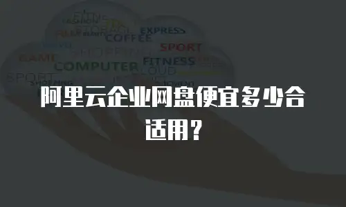 阿里云企业网盘便宜多少合适用？