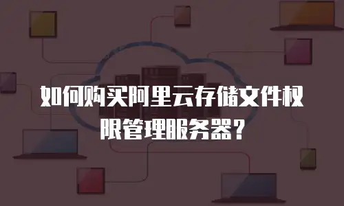 如何购买阿里云存储文件权限管理服务器？