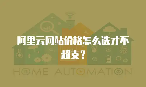 阿里云网站价格怎么选才不超支？