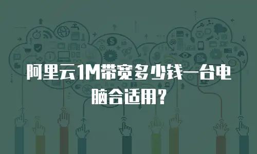 阿里云1M带宽多少钱一台电脑合适用？