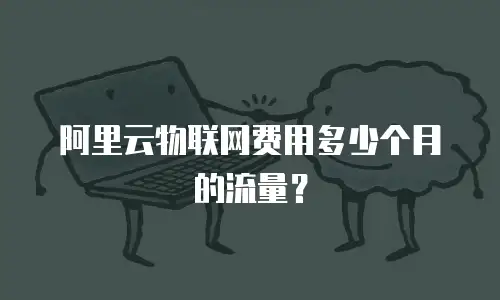 阿里云物联网费用多少个月的流量？