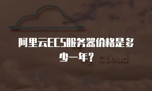 阿里云ECS服务器价格是多少一年？