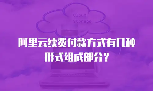 阿里云续费付款方式有几种形式组成部分？