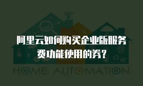 阿里云如何购买企业版服务费功能使用的券？