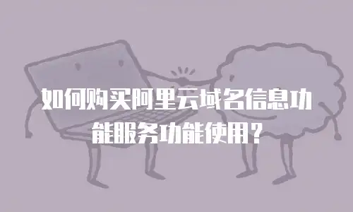 如何购买阿里云域名信息功能服务功能使用？