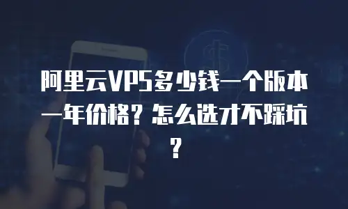 阿里云VPS多少钱一个版本一年价格？怎么选才不踩坑？