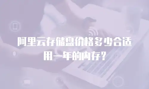 阿里云存储盘价格多少合适用一年的内存？