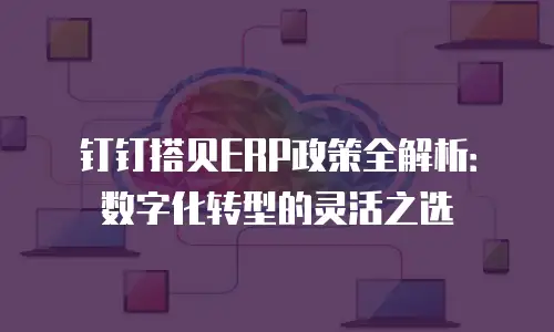 钉钉搭贝ERP政策全解析：数字化转型的灵活之选