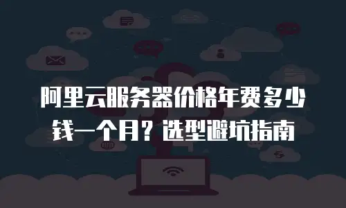 阿里云服务器价格年费多少钱一个月？选型避坑指南