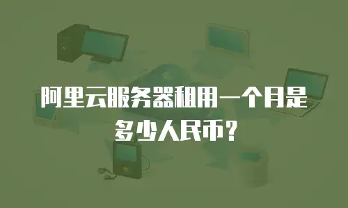 阿里云服务器租用一个月是多少人民币？