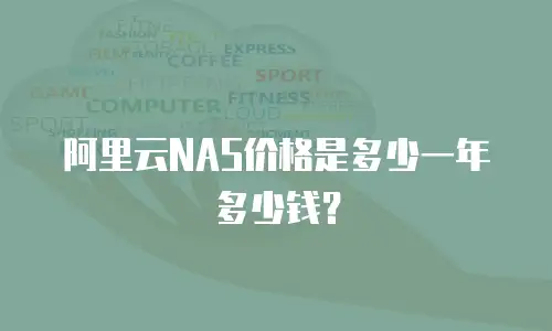 阿里云NAS价格是多少一年多少钱？