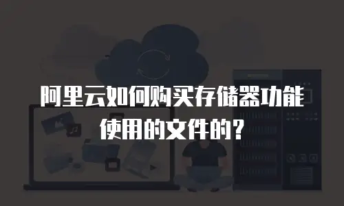 阿里云如何购买存储器功能使用的文件的？