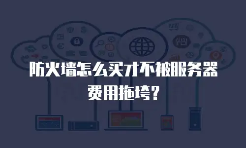 防火墙怎么买才不被服务器费用拖垮？