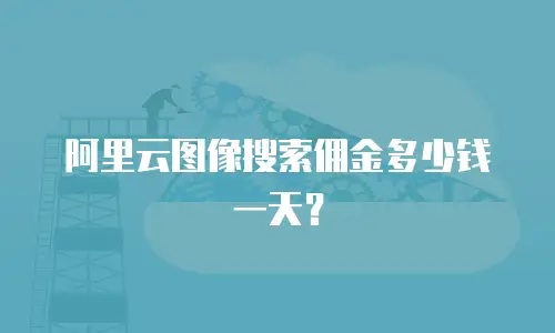 阿里云图像搜索佣金多少钱一天？