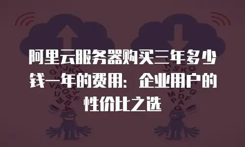 阿里云服务器购买三年多少钱一年的费用：企业用户的性价比之选