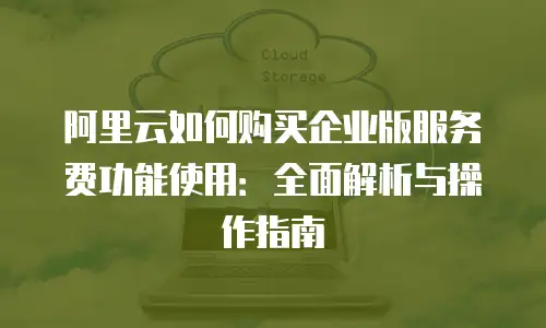 阿里云如何购买企业版服务费功能使用：全面解析与操作指南