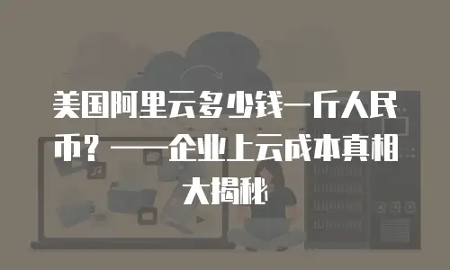 美国阿里云多少钱一斤人民币？——企业上云成本真相大揭秘