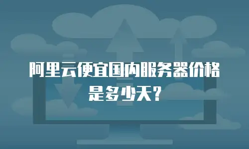 阿里云便宜国内服务器价格是多少天？