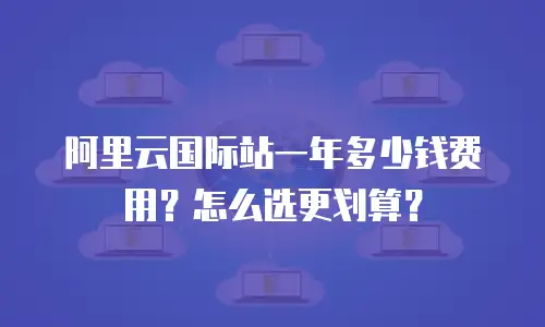 阿里云国际站一年多少钱费用？怎么选更划算？
