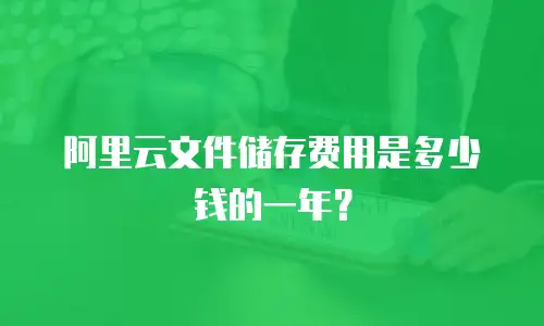 阿里云文件储存费用是多少钱的一年？