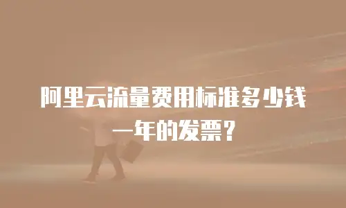 阿里云流量费用标准多少钱一年的发票？