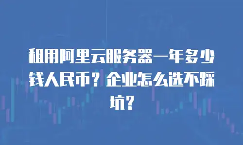 租用阿里云服务器一年多少钱人民币？企业怎么选不踩坑？