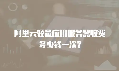 阿里云轻量应用服务器收费多少钱一次？