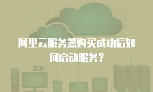 阿里云服务器购买成功后如何启动服务？