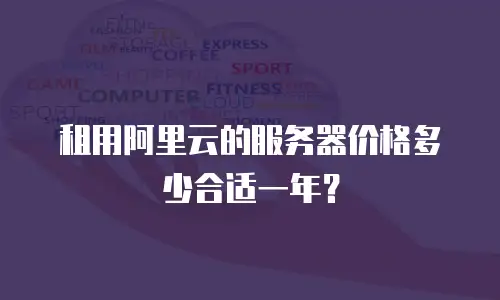 租用阿里云的服务器价格多少合适一年？