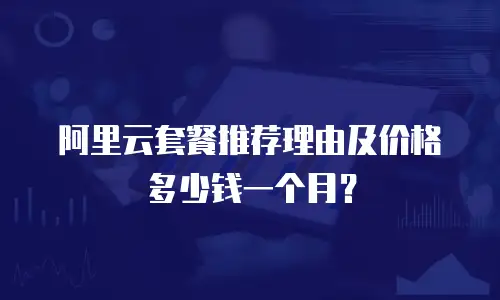 阿里云套餐推荐理由及价格多少钱一个月？