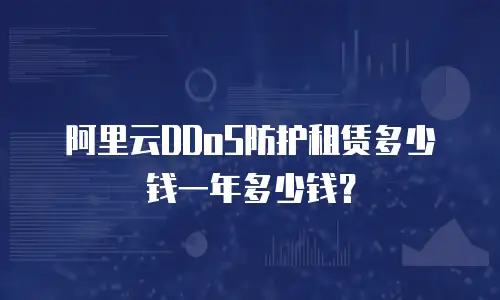 阿里云DDoS防护租赁多少钱一年多少钱？