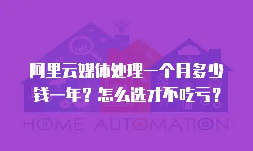 阿里云媒体处理一个月多少钱一年？怎么选才不吃亏？