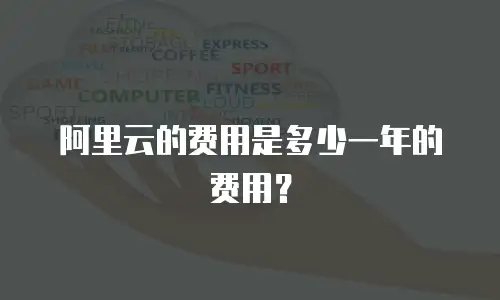 阿里云的费用是多少一年的费用？
