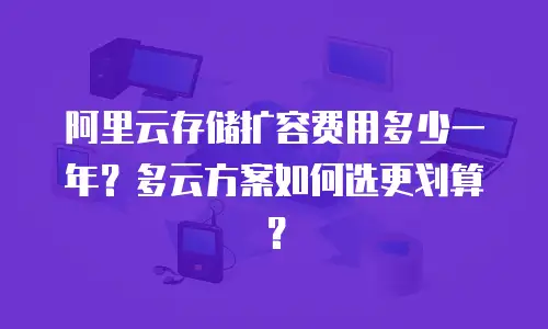 阿里云存储扩容费用多少一年？多云方案如何选更划算？