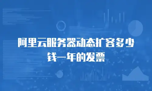 阿里云服务器动态扩容多少钱一年的发票
