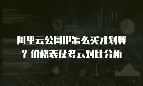 阿里云公网IP怎么买才划算？价格表及多云对比分析