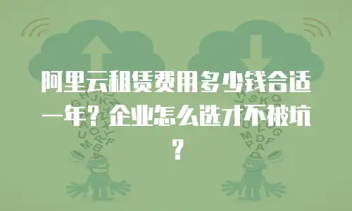 阿里云租赁费用多少钱合适一年？企业怎么选才不被坑？