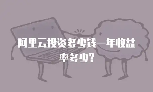 阿里云投资多少钱一年收益率多少？