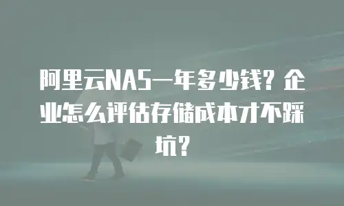 阿里云NAS一年多少钱？企业怎么评估存储成本才不踩坑？